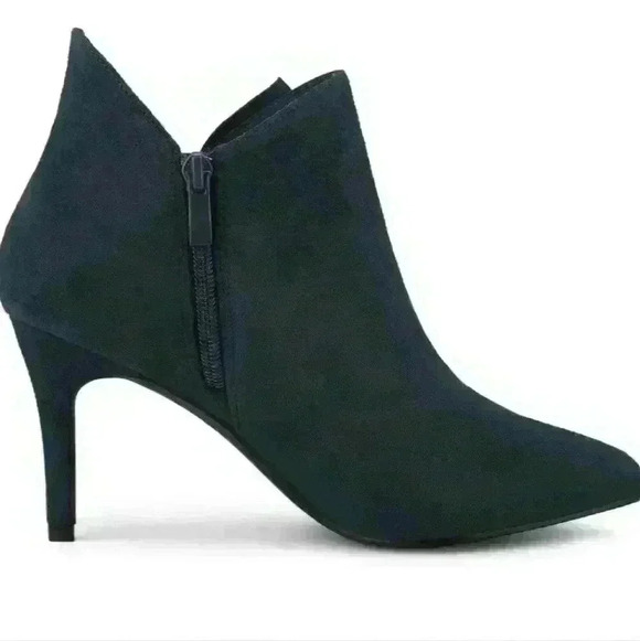 Women's black bow ankle boots size 9 - Picture 2 of 3